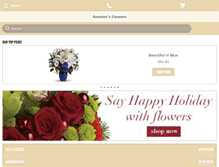 Tablet Screenshot of annettesflowers.com